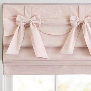 Evelyn Bow Valance Cordless Blackout Roman Shade
